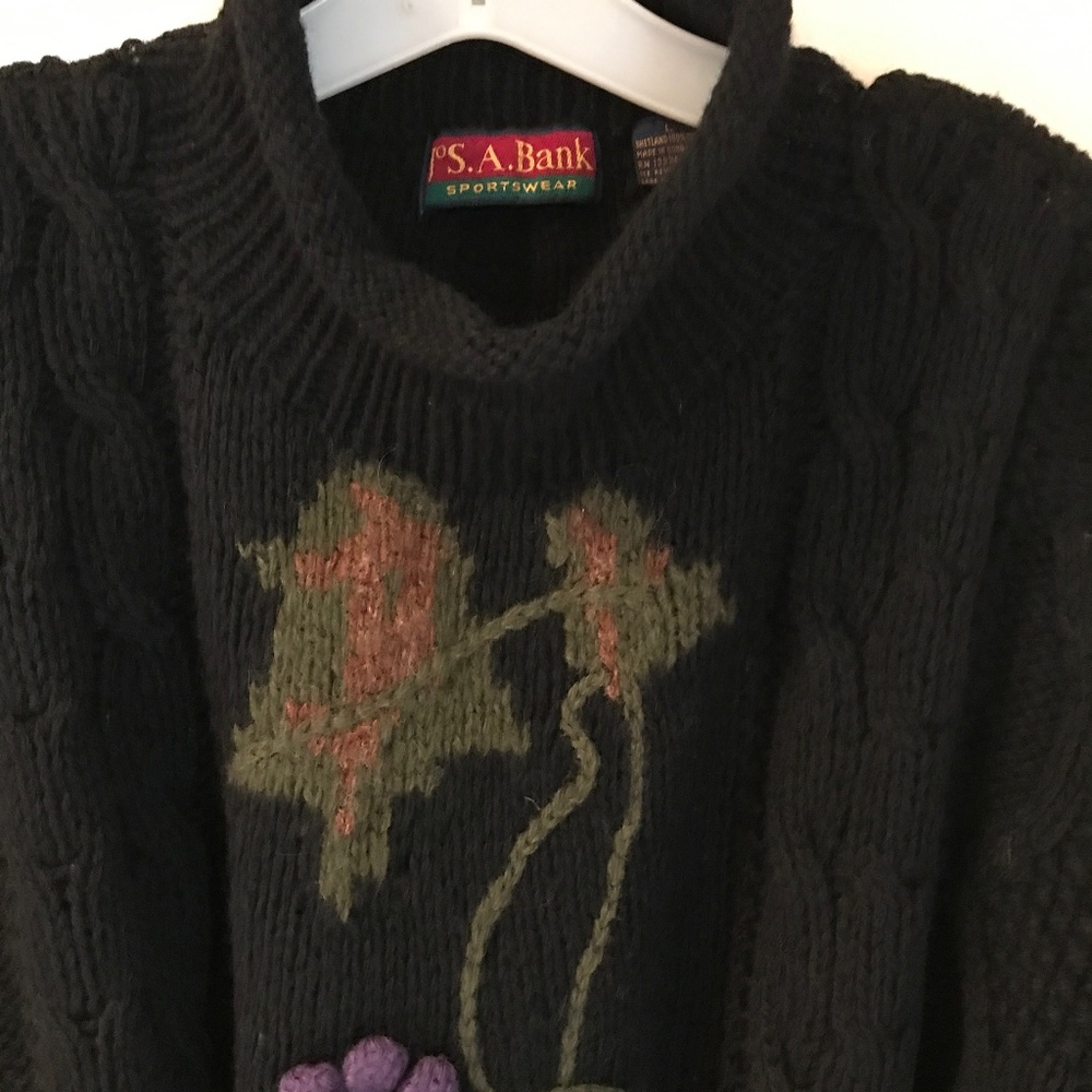 Jos A Bank Sportswear SHETLAND WOOL SWEATER